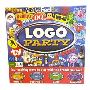 Logo Party Game by Spin Master 2011 Complete Set Trivia Family Party Classic